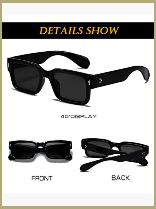 Chunky Square Sunglasses UV400 Protection